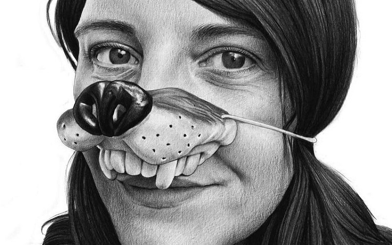 Detail Estelle Amandine Urruty graphite charcoal paper Magma gallery