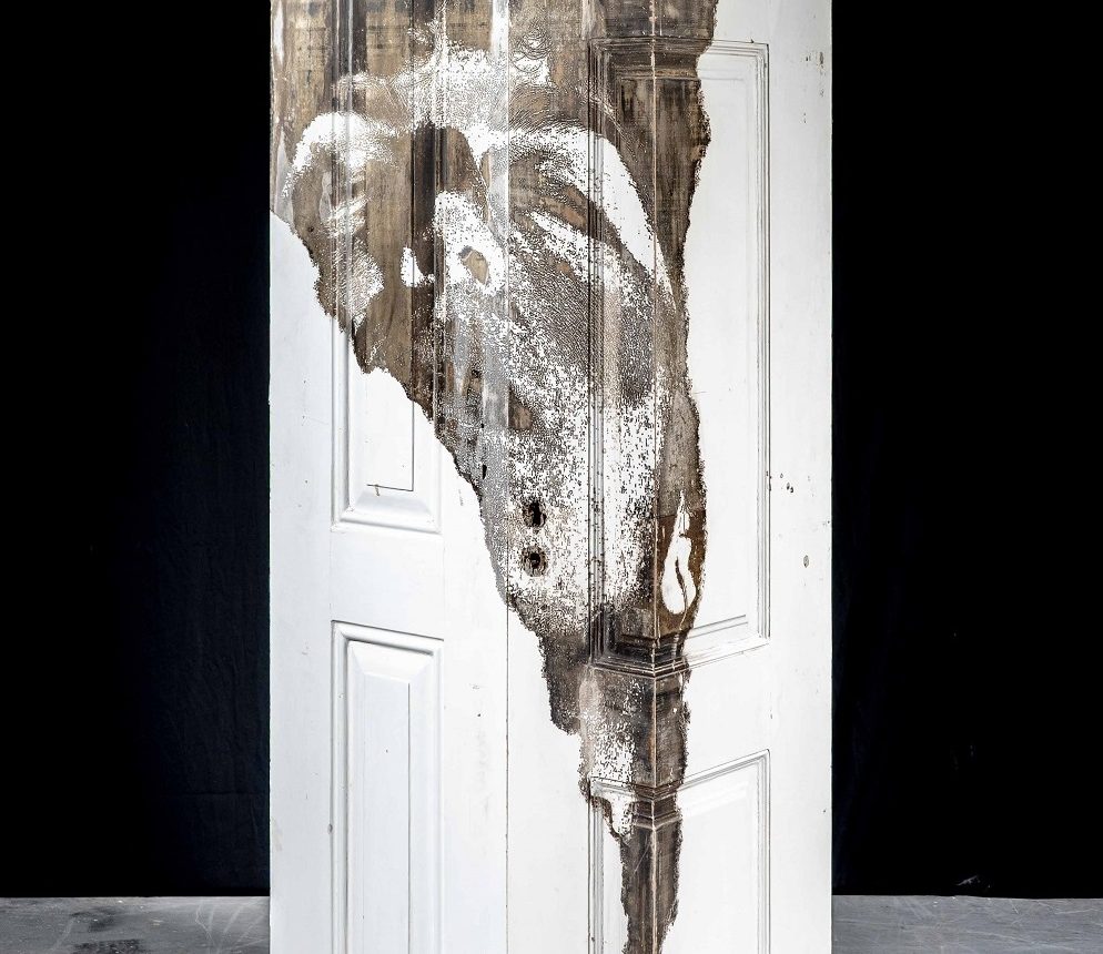 Portal #13 Vhils sculpture solo show Magma gallery